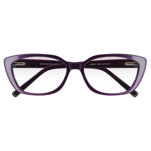A18015 VIOLETA,ACETATO, MEDIANO, LIGEROS, UNISEX, OJO DE GATO