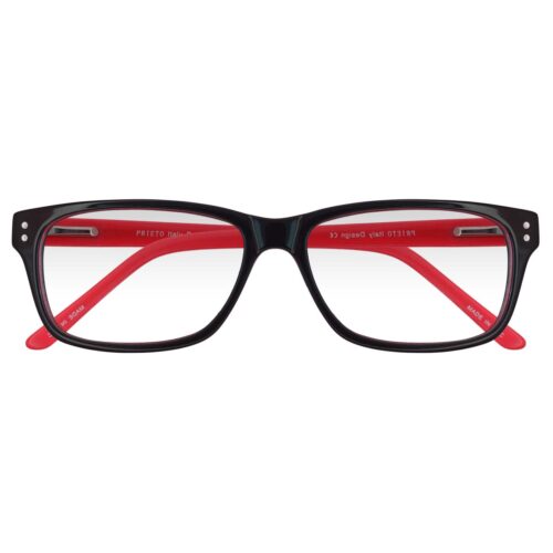 A059 NEGRO ROJO,ACETATO, MEDIANO, LIGEROS, CABALLERO, RECTANGULO