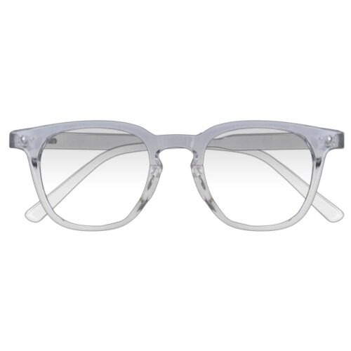 20394 GRIS TRANSPARENTE,PASTA, MEDIANO, LIGEROS, UNISEX, REDONDOS