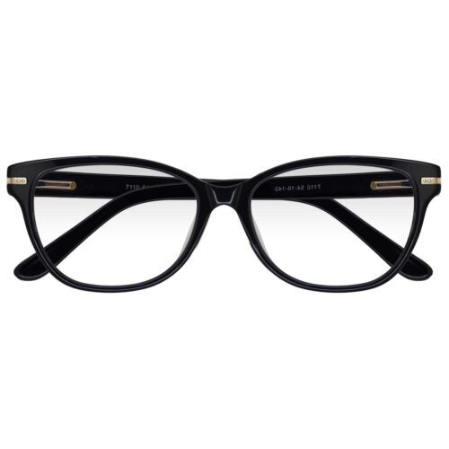 7110 NEGRO ,ACETATO, MEDIANO, LIGEROS, UNISEX, OJO DE GATO