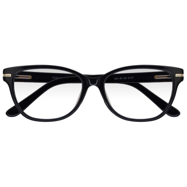 7110 NEGRO ,ACETATO, MEDIANO, LIGEROS, UNISEX, OJO DE GATO