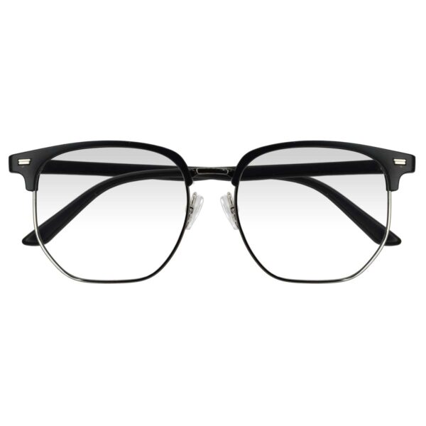 GE2 NEGRO MATE,PASTA METAL, GRANDE, LIGEROS, UNISEX, POLIGONAL