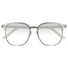 GE2 TRANSPARENTE,PASTA METAL, GRANDE, LIGEROS, UNISEX, POLIGONAL