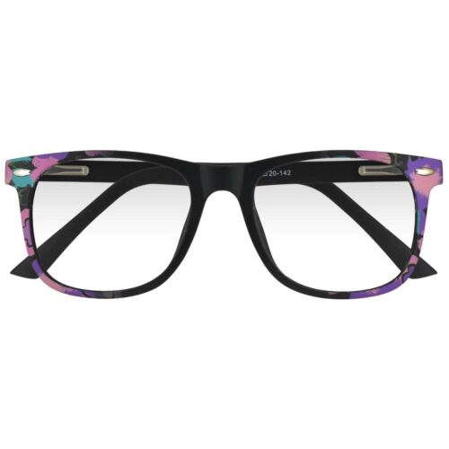 9234 NEGRO, PASTA, MEDIANO, LIGEROS, UNISEX, RECTANGULO