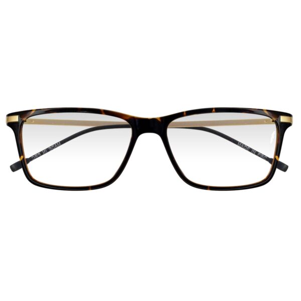 T7048 CAREY DORADO TRANSPARENTE, ACETATO, GRANDES LIGEROS, UNISEX, CUADRADO
