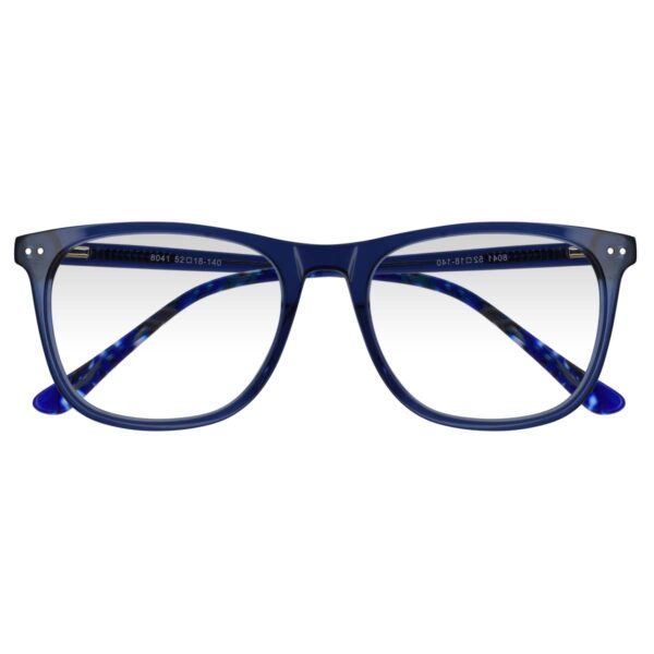 8041 AZUL, ACETATO, MEDIANO LIGEROS, UNISEX, CUADRADO