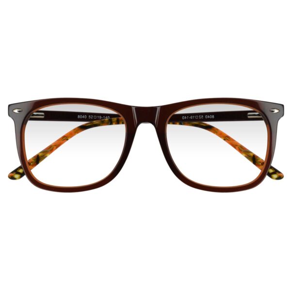 8040 CAFE, ACETATO, MEDIANO LIGEROS, UNISEX, CUADRADO