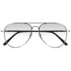 H2105H PLATEADO, METALICO, MEDIANO, LIGEROS, UNISEX, AVIADOR