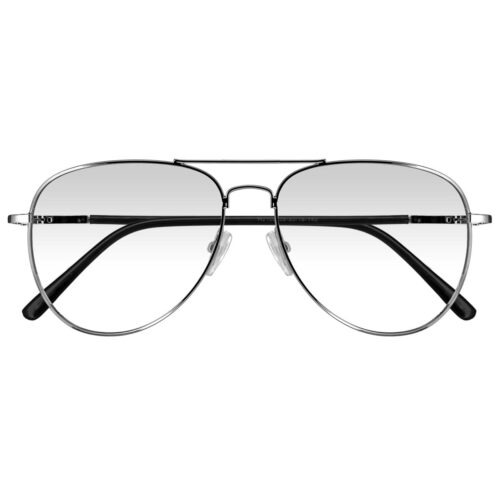 H2105H PLATEADO, METALICO, MEDIANO, LIGEROS, UNISEX, AVIADOR