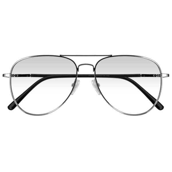 H2105H PLATEADO, METALICO, MEDIANO, LIGEROS, UNISEX, AVIADOR