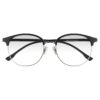 6326H NEGRO MATE,TR90, METALICO, MEDIANO, LIGEROS, UNISEX, REDONDO