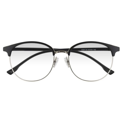 6326H NEGRO MATE,TR90, METALICO, MEDIANO, LIGEROS, UNISEX, REDONDO
