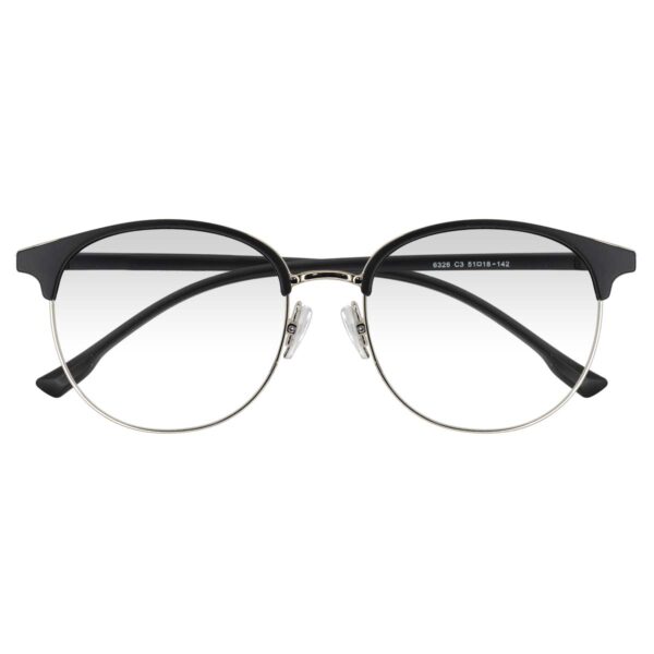 6326H NEGRO MATE,TR90, METALICO, MEDIANO, LIGEROS, UNISEX, REDONDO