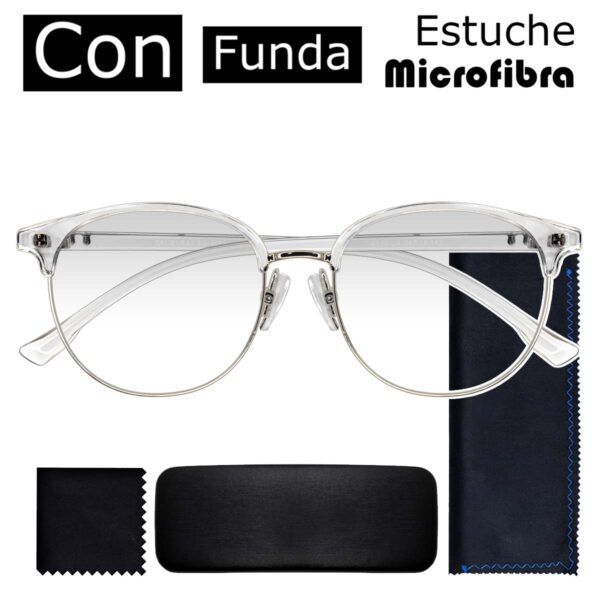 6326H TRANSPARENTE,TR90, METALICO, MEDIANO, LIGEROS, UNISEX, REDONDO
