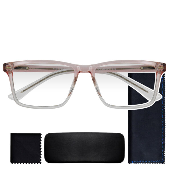 9142 ROSA, PASTA, MEDIANO, LIGEROS, UNISEX, RECTANGULARES