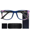 9234 AZUL, PASTA, MEDIANO, LIGEROS, UNISEX, RECTANGULO