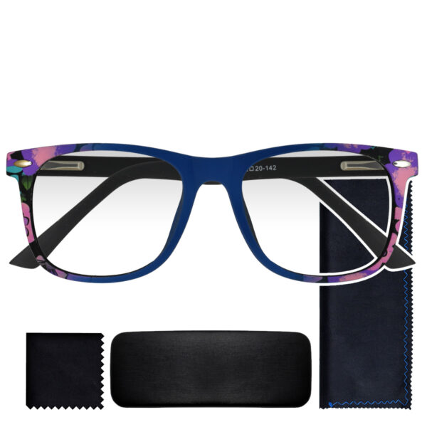 9234 AZUL, PASTA, MEDIANO, LIGEROS, UNISEX, RECTANGULO
