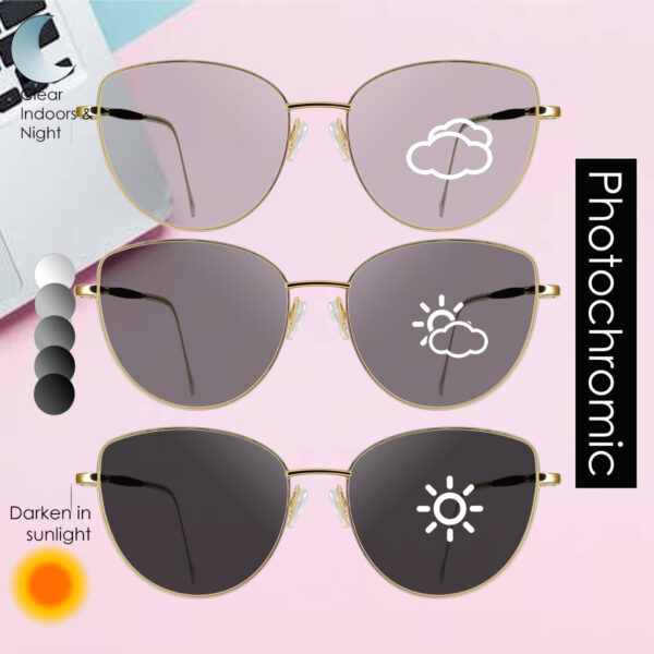 LENTES SOL FOTOCROMATICOS ANTIFATIGA ANTIRREFLEJANTE METALICO HS5180