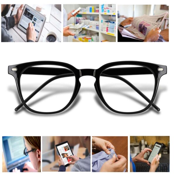 LENTES VISTA CANSADA, PRESBICIA, ANTIFATIGA, LENTES PARA LECTURA PASTA 20395 NEGRO