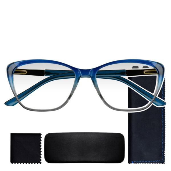 LENTES VISTA CANSADA, PRESBICIA, ANTIFATIGA, LENTES PARA LECTURA PASTA OT1824 AZUL