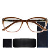 LENTES VISTA CANSADA, PRESBICIA, ANTIFATIGA, LENTES PARA LECTURA PASTA OT1824 CAFE