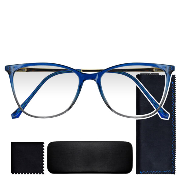 LENTES VISTA CANSADA, PRESBICIA, ANTIFATIGA, LENTES PARA LECTURA PASTA OT1816 AZUL