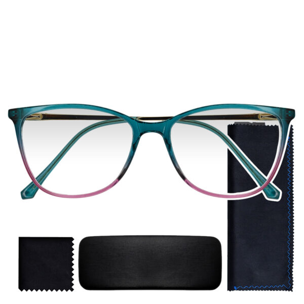 LENTES VISTA CANSADA, PRESBICIA, ANTIFATIGA, LENTES PARA LECTURA PASTA OT1816 VERDE